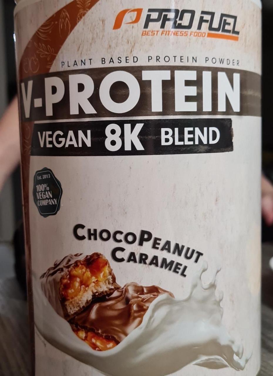 Fotografie - V-Protein Vegan 8K blend Choco Peanut Caramel Pro Fuel