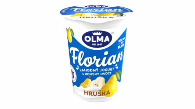 Fotografie - Florian lahodný jogurt s kousky ovoce hruška Olma