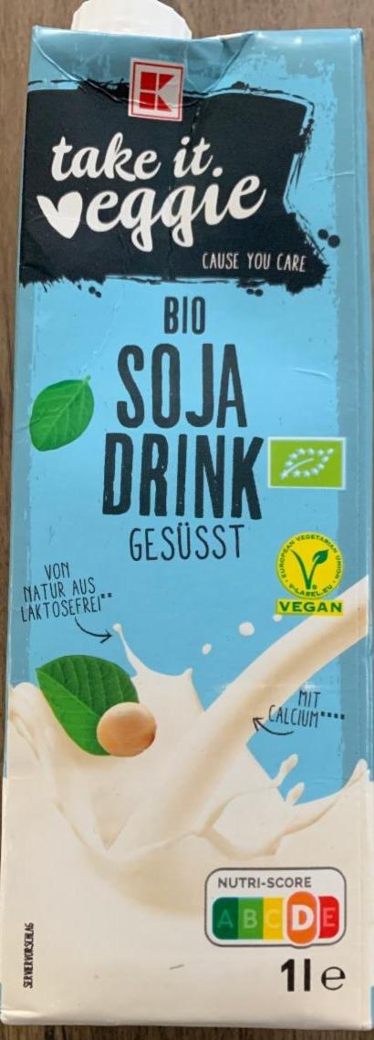 Fotografie - Bio Soja Drink gesüßt K-take it veggie