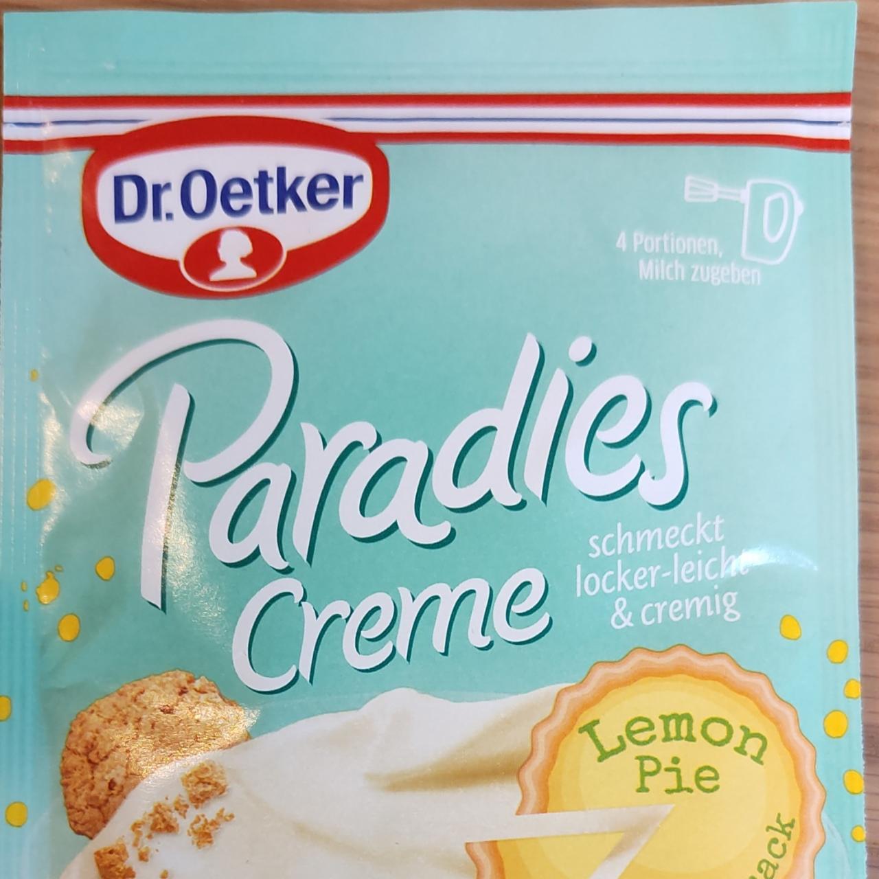 Fotografie - Paradies creme Lemon Pie Dr.Oetker