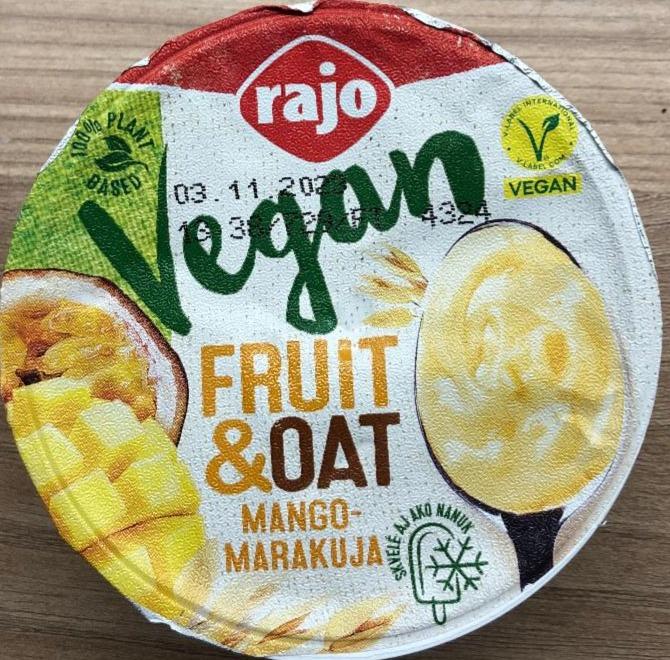 Fotografie - vegan fruit and oat mango marakuja Rajo