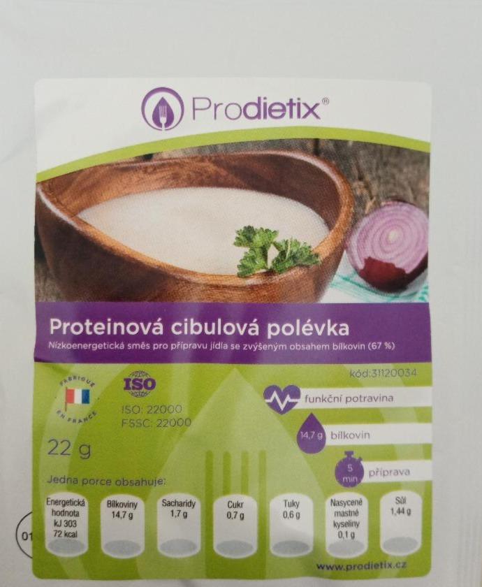 Fotografie - Proteinová cibulová polévka Prodietix