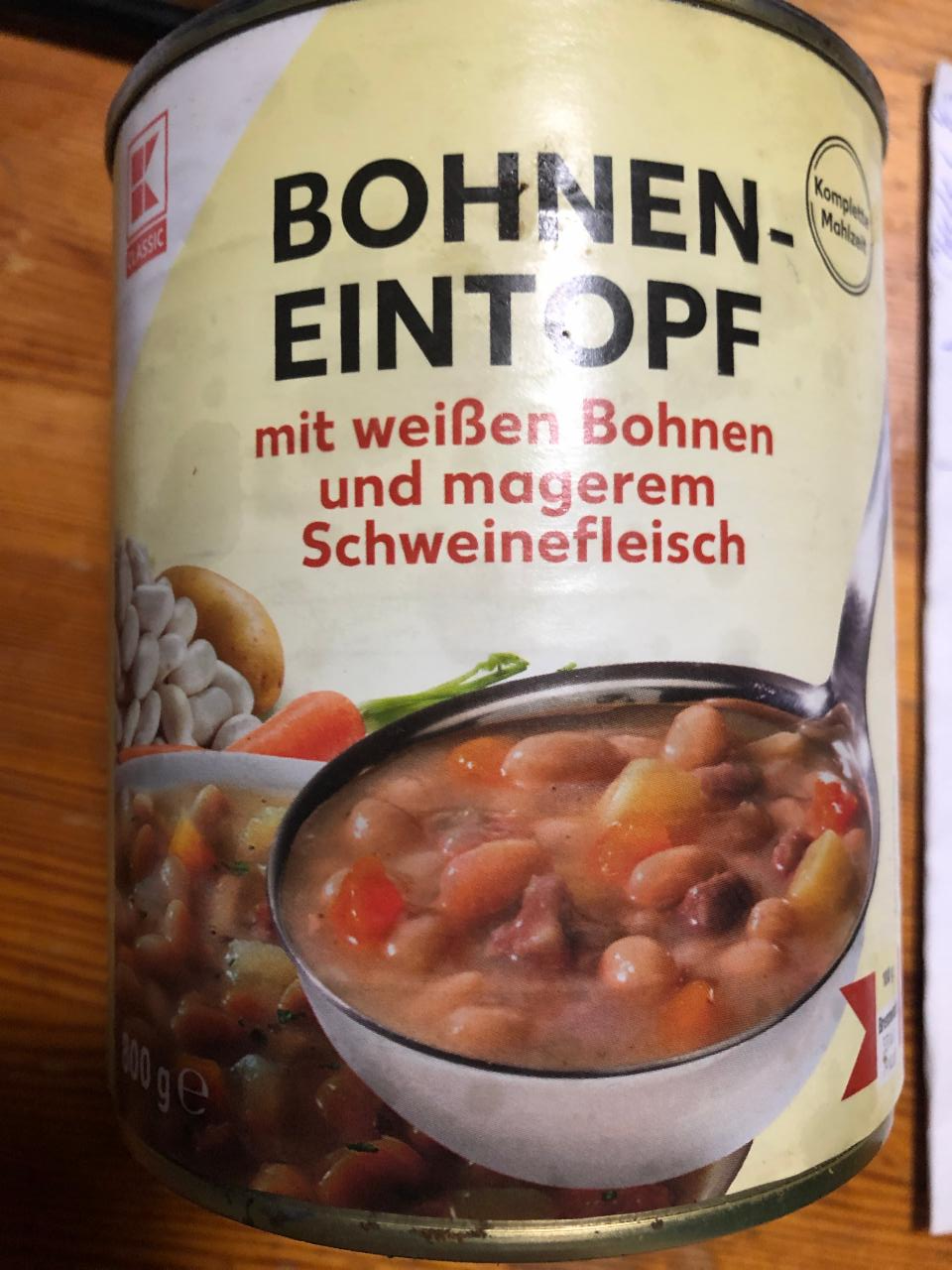 Fotografie - Bohneneintopf bílé fazole polévka K Classic
