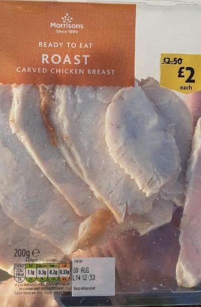 Fotografie - roast carved chicken breast