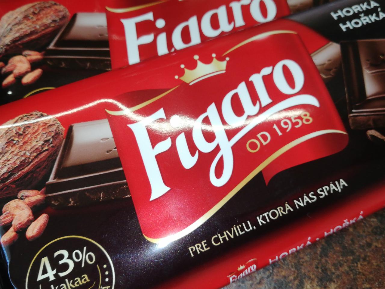 Fotografie - Figaro hořká čokoláda 43%