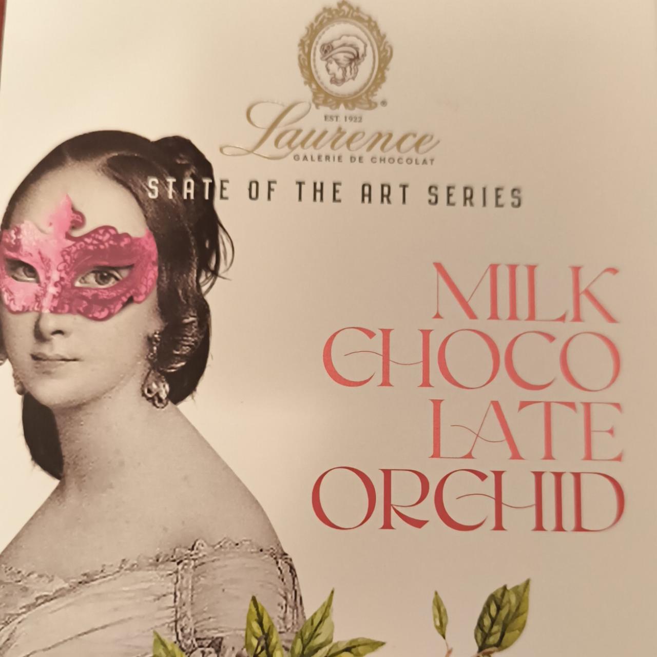 Fotografie - Mléčná čokoláda s divokou orchidejí, zázvorem, skořicí a hřebíčkem Laurence