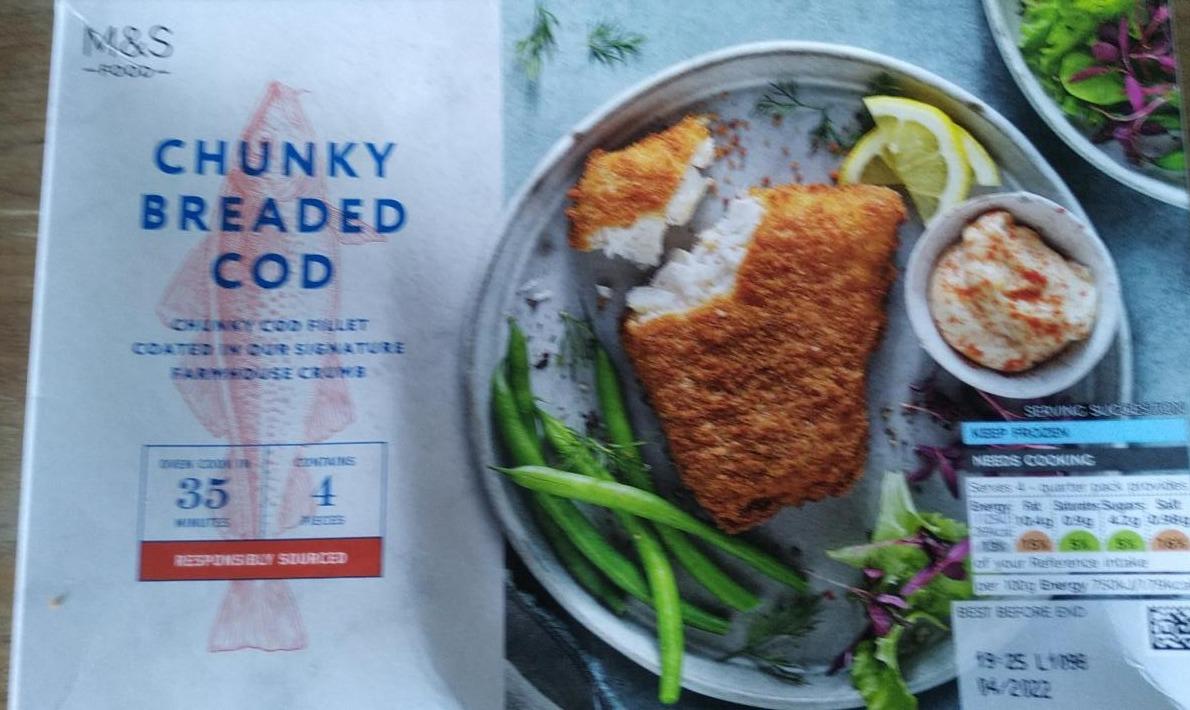 Fotografie - Chunky breaded cod M&S Food