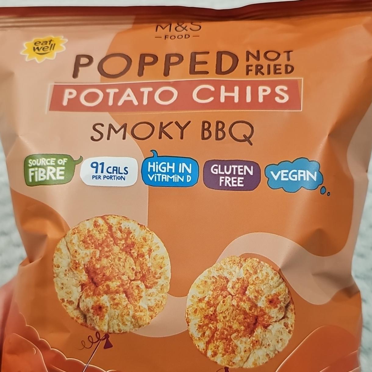 Fotografie - Popped not fried potato chips smoky bbq M&S Food