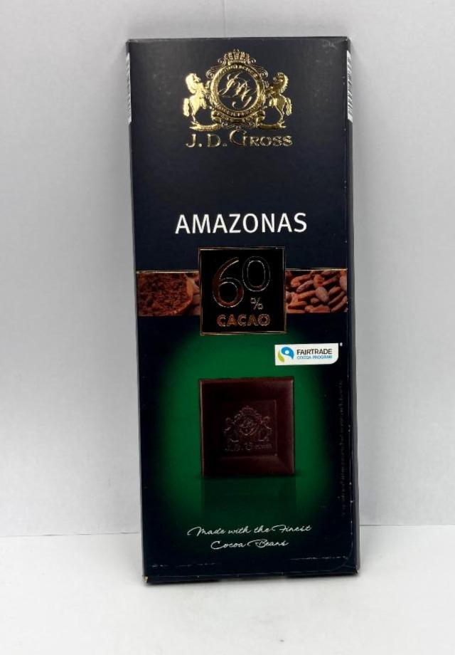 Fotografie - Amazonas 60% čokoláda J. D. Gross