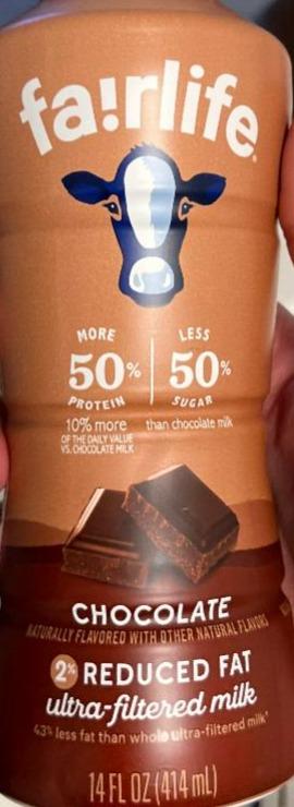 Fotografie - Reduced fat ultra-filtered milk Chocolate Fairlife