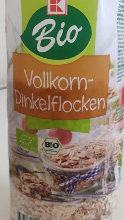 Fotografie - Vollkorn-Dinkelflocken Bio (celozrnné vločky z pšenice špalda) K-Bio