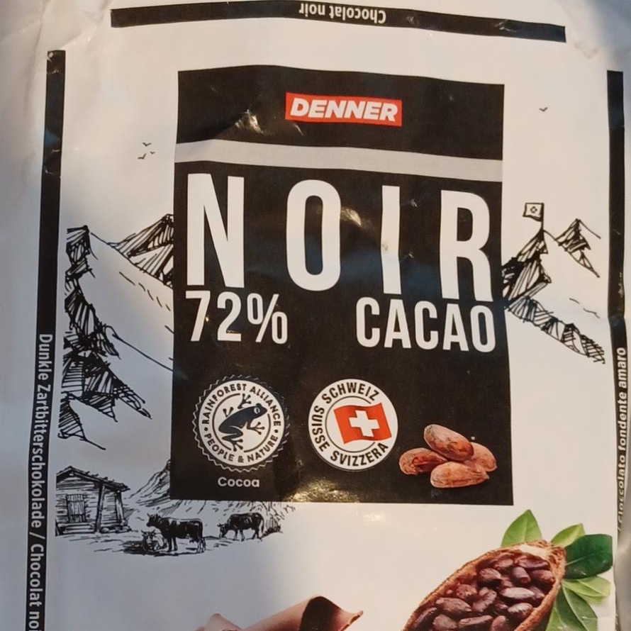 Fotografie - Noir 72% cacao Denner