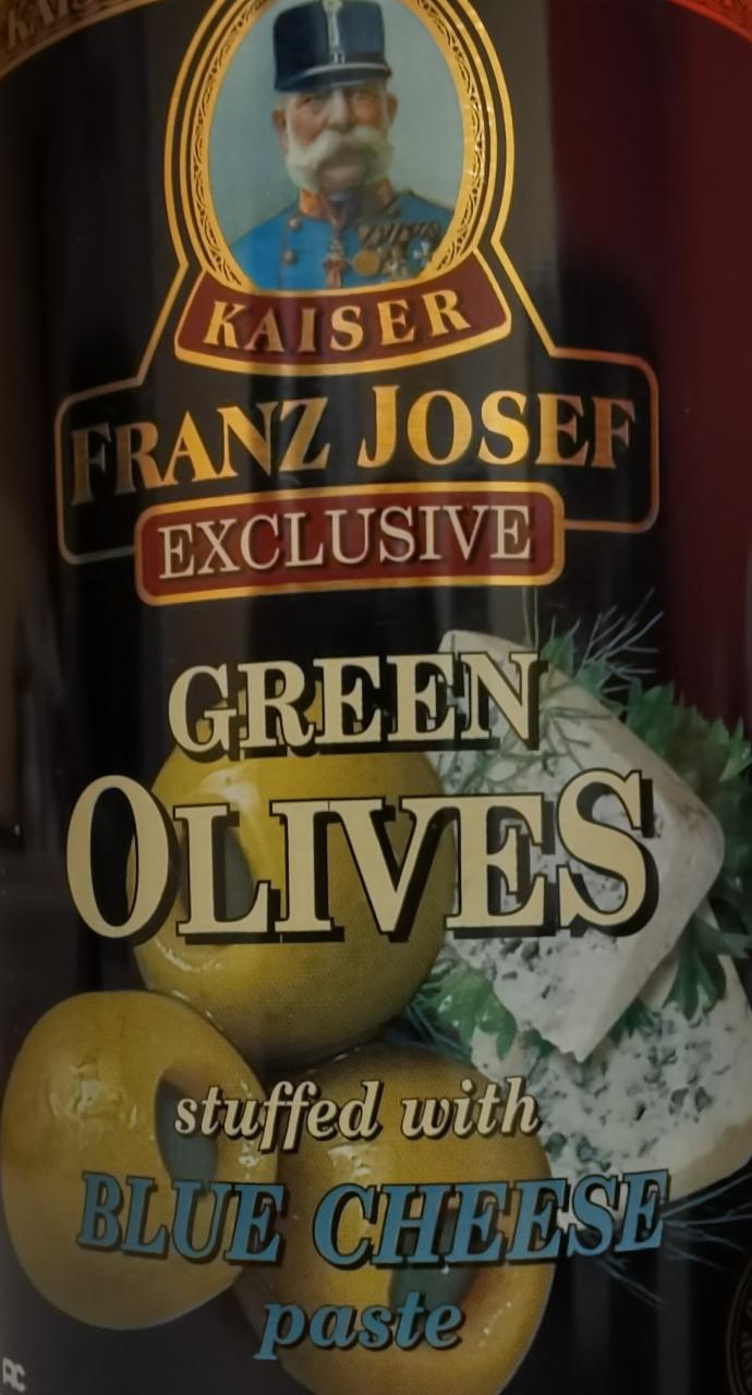 Fotografie - Exclusive Green Olives Stuffed with Blue Cheese Paste Kaiser Franz Josef