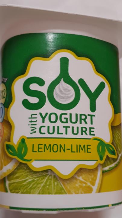 Fotografie - soy jogurt culture Lemon and lime