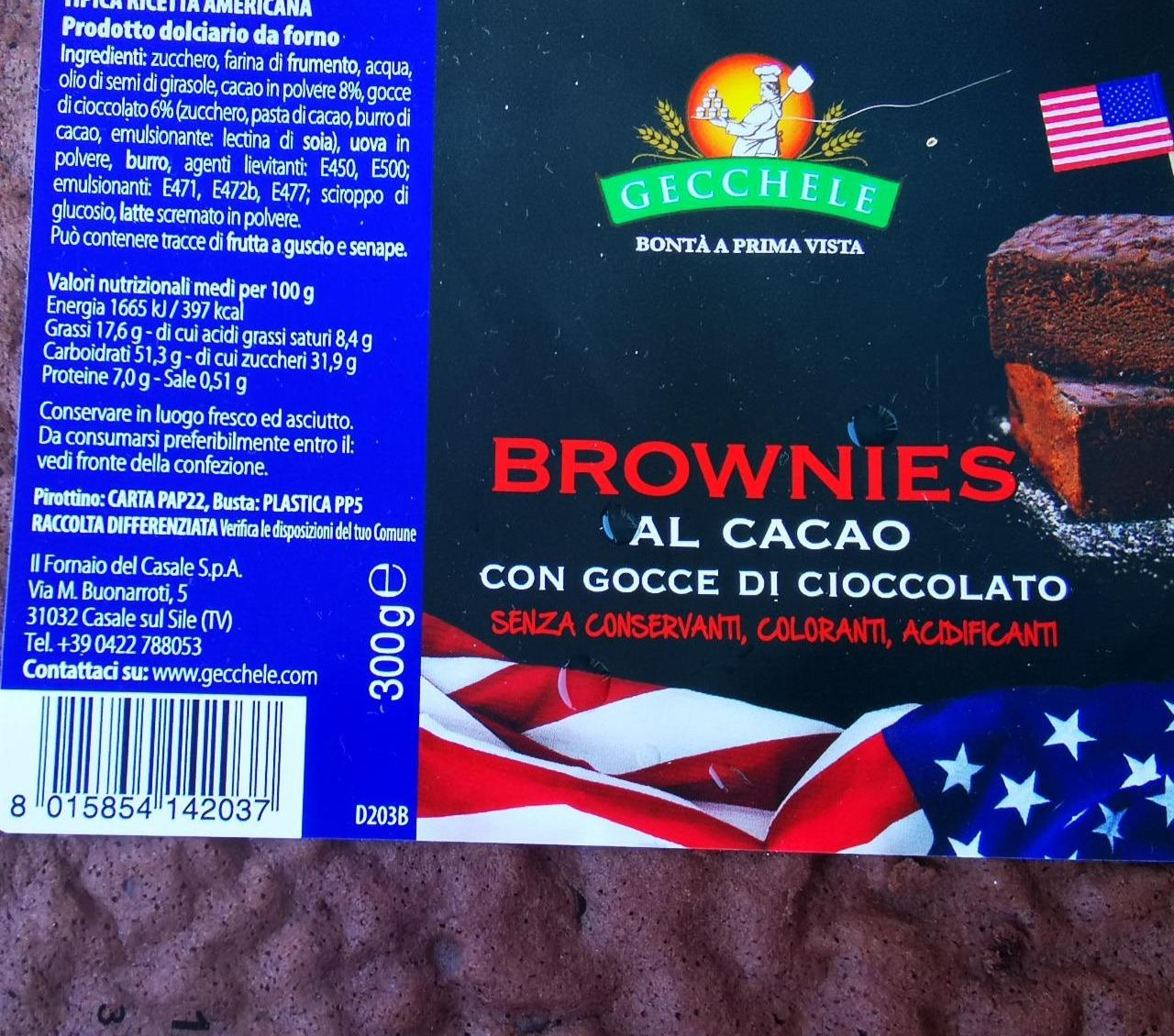 Fotografie - Brownies au Cacao Gecchele