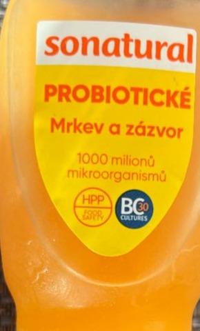 Fotografie - Probiotické Mrkev a zázvor Sonatural