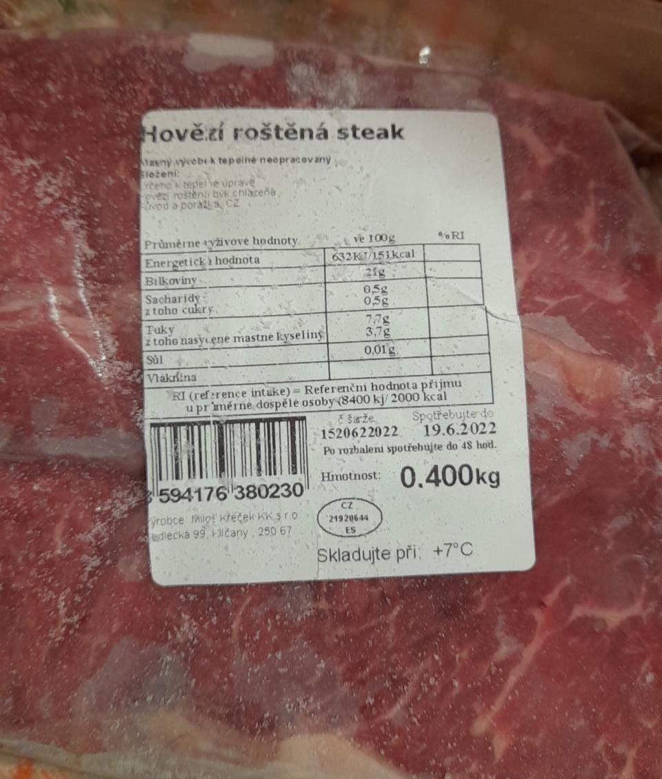 Fotografie - Hovězí roštěná steak Miloš Křeček