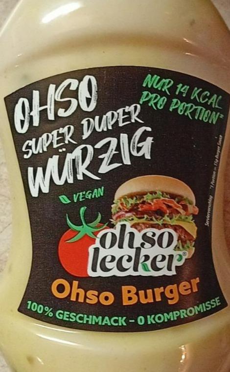 Fotografie - Super Duper würzig Ohso Burger