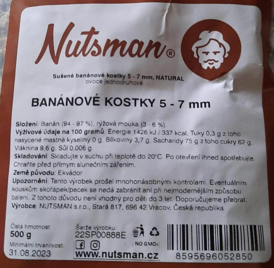 Fotografie - Banánové kostky 5 - 7 mm Nutsman
