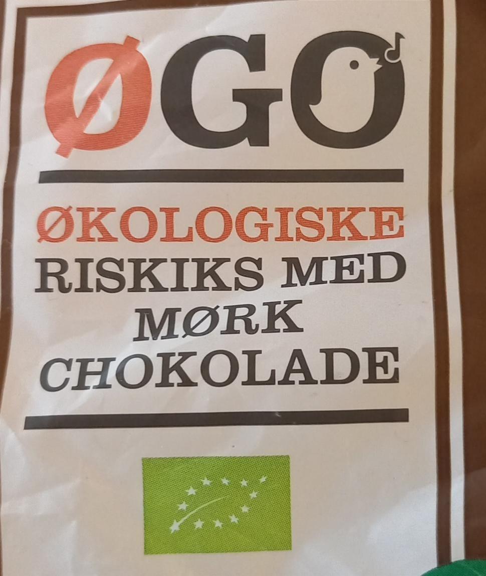 Fotografie - Økologiske riskiks med mørk chokolade Øgo