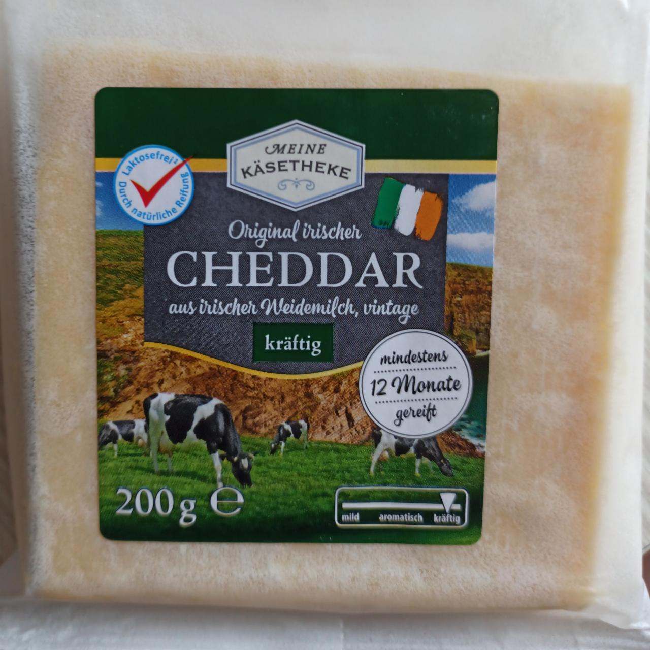 Fotografie - Original Irischer Cheddar kräftig 12 Monate gereift Meine Käsetheke