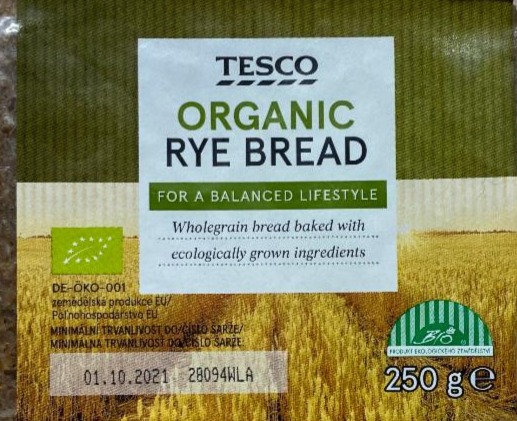 Fotografie - Organic rye bread Tesco