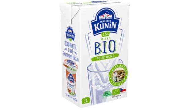 Fotografie - Bio Organic mléko polotučné 1,5% Kunín