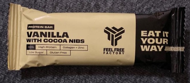 Fotografie - Protein bar Vanilla with cocoa nibs