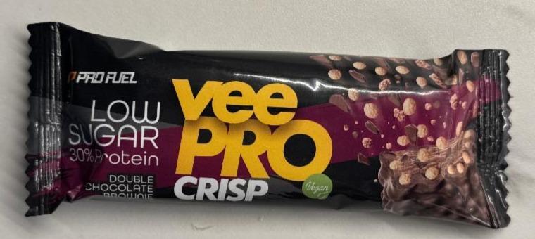 Fotografie - Vegan protein bar Vee pro crisp double chocolate brownie Pro Fuel