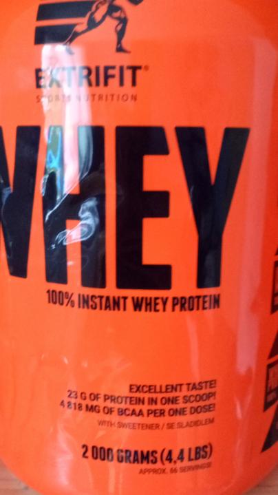 Fotografie - Whey protein 100% jahoda Extrifit