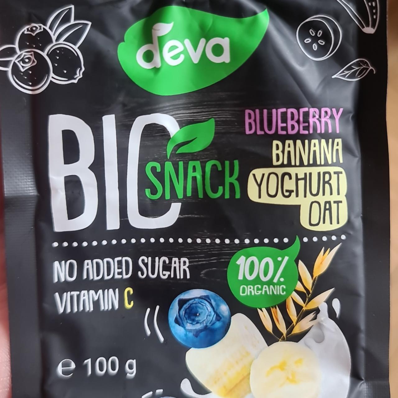 Fotografie - Bio Snack Blueberry Banana Yoghurt Oat Deva