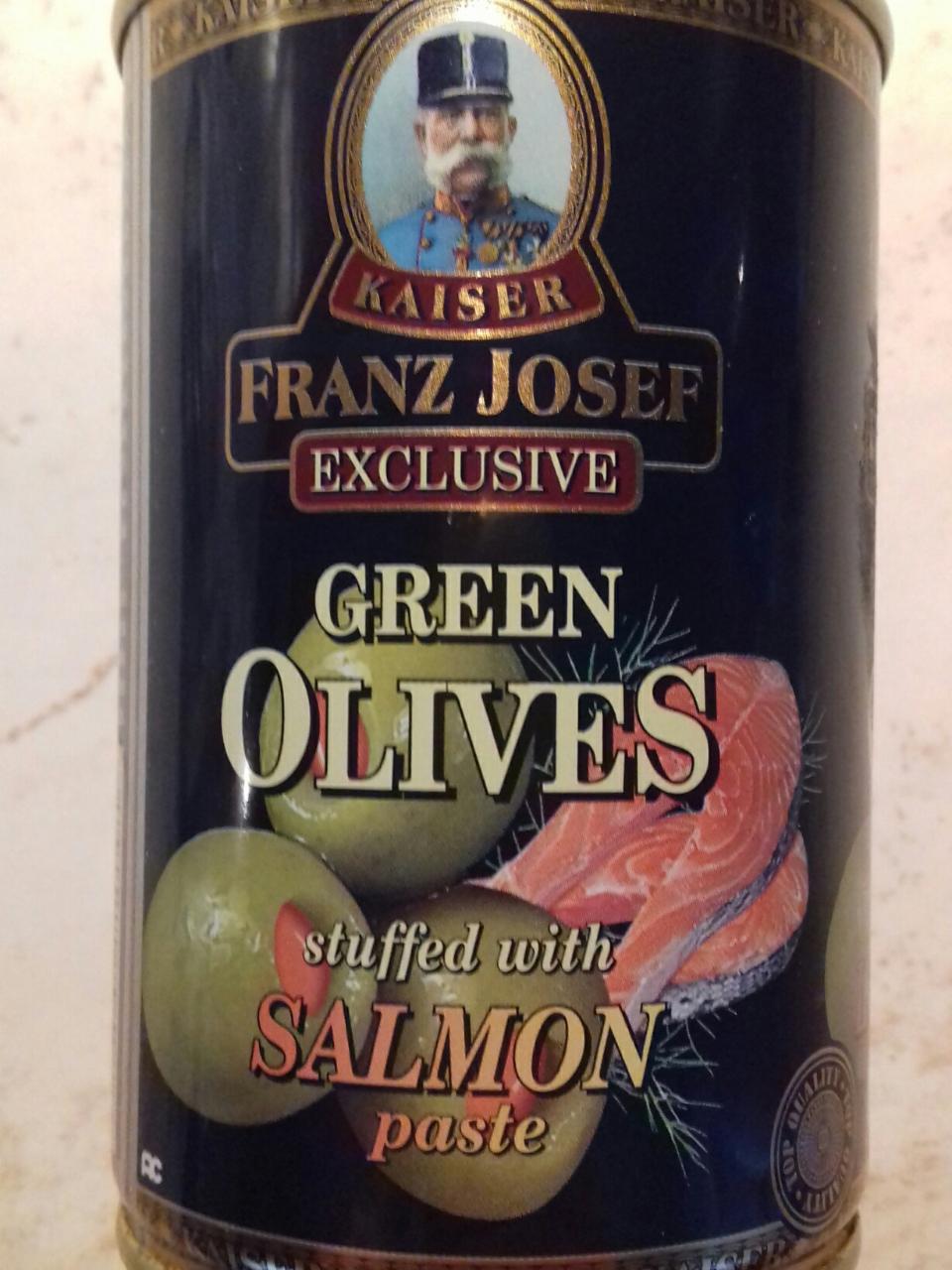 Fotografie - Zelené olivy plněné lososovou pastou Kaiser Franz Josef exclusive