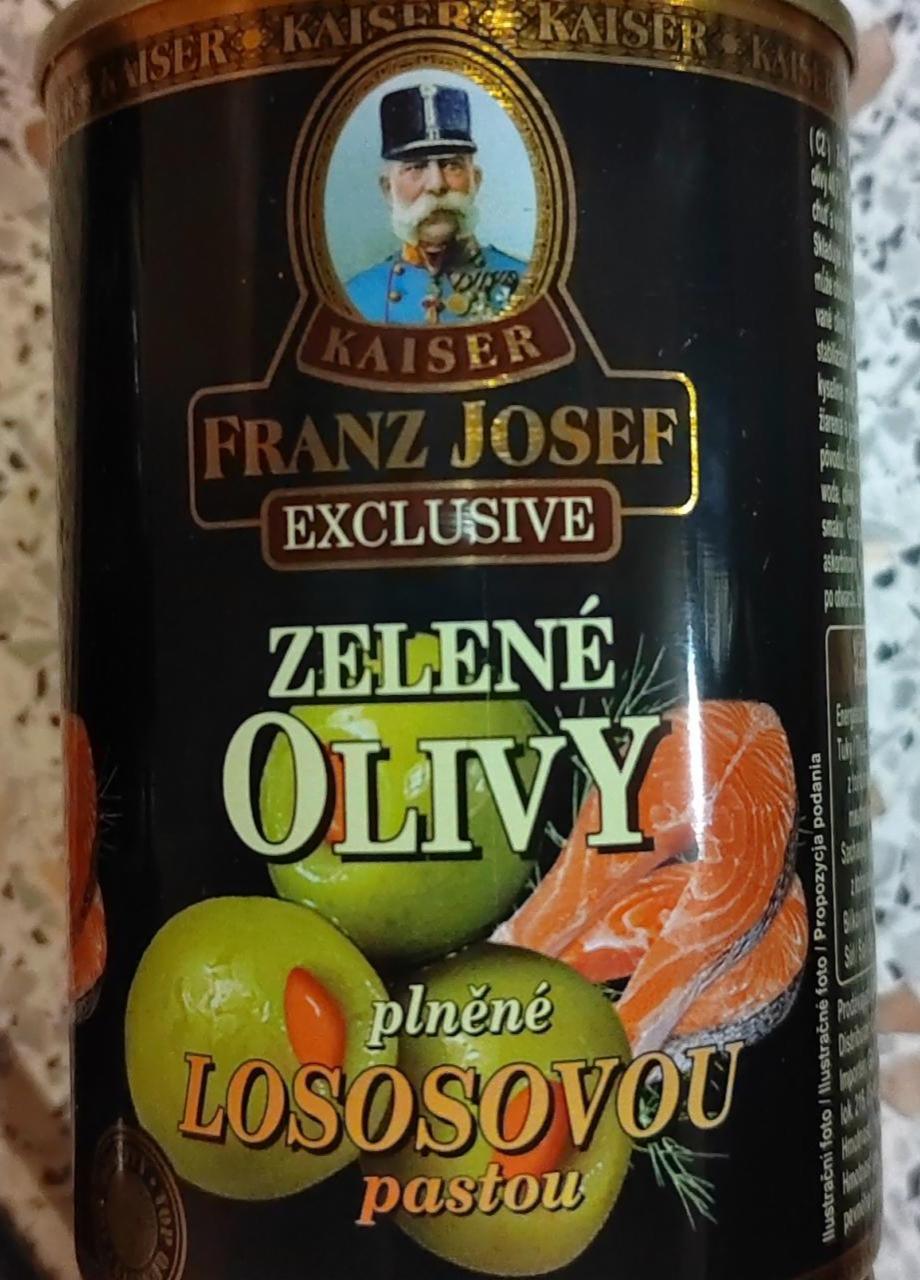 Fotografie - Zelené olivy plněné lososovou pastou Kaiser Franz Josef exclusive
