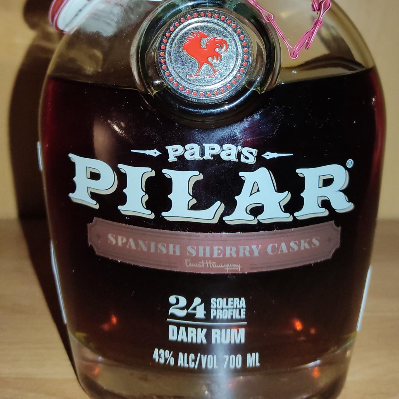 Fotografie - Dark 24y Dark Rum 43% Papa's Pilar