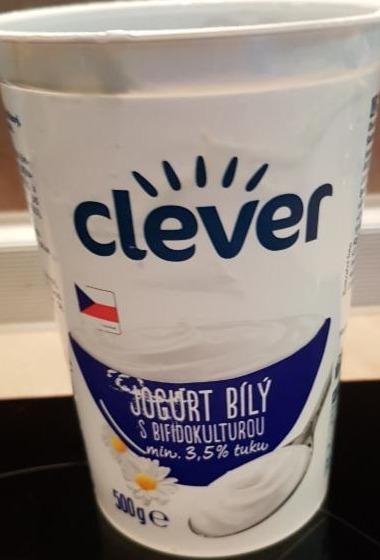 Fotografie - Jogurt bílý s bifidokulturou min. 3,5% tuku Clever