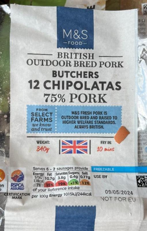 Fotografie - British outdoor bred pork M&S Food