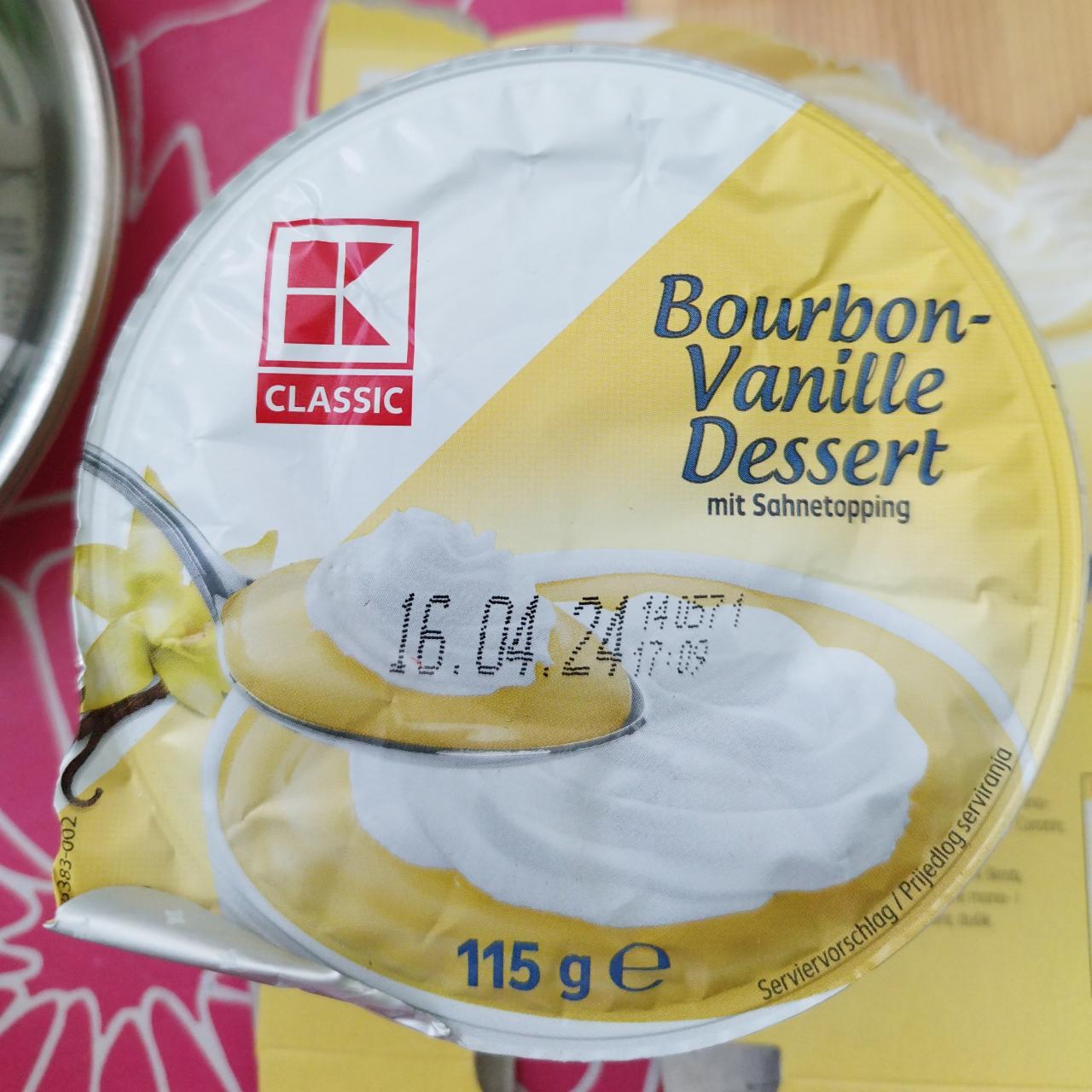 Fotografie - Bourbon Vanille Dessert mit Sahnetopping K-Classic