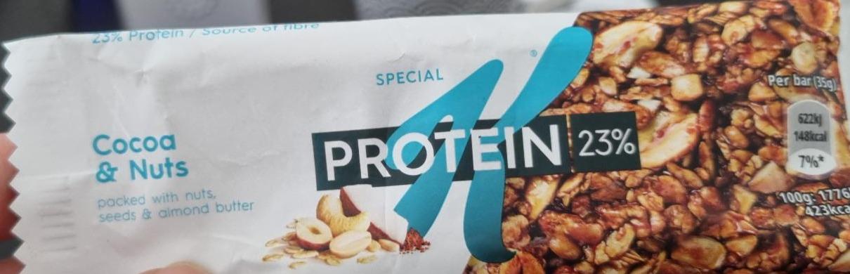 Fotografie - Special K Protein 23% Cocoa & Nuts Kellogg's