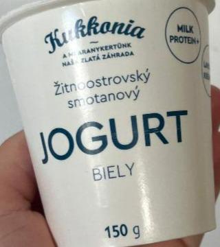 Fotografie - Žitnoostrovský smotanový jogurt biely Kukkonia