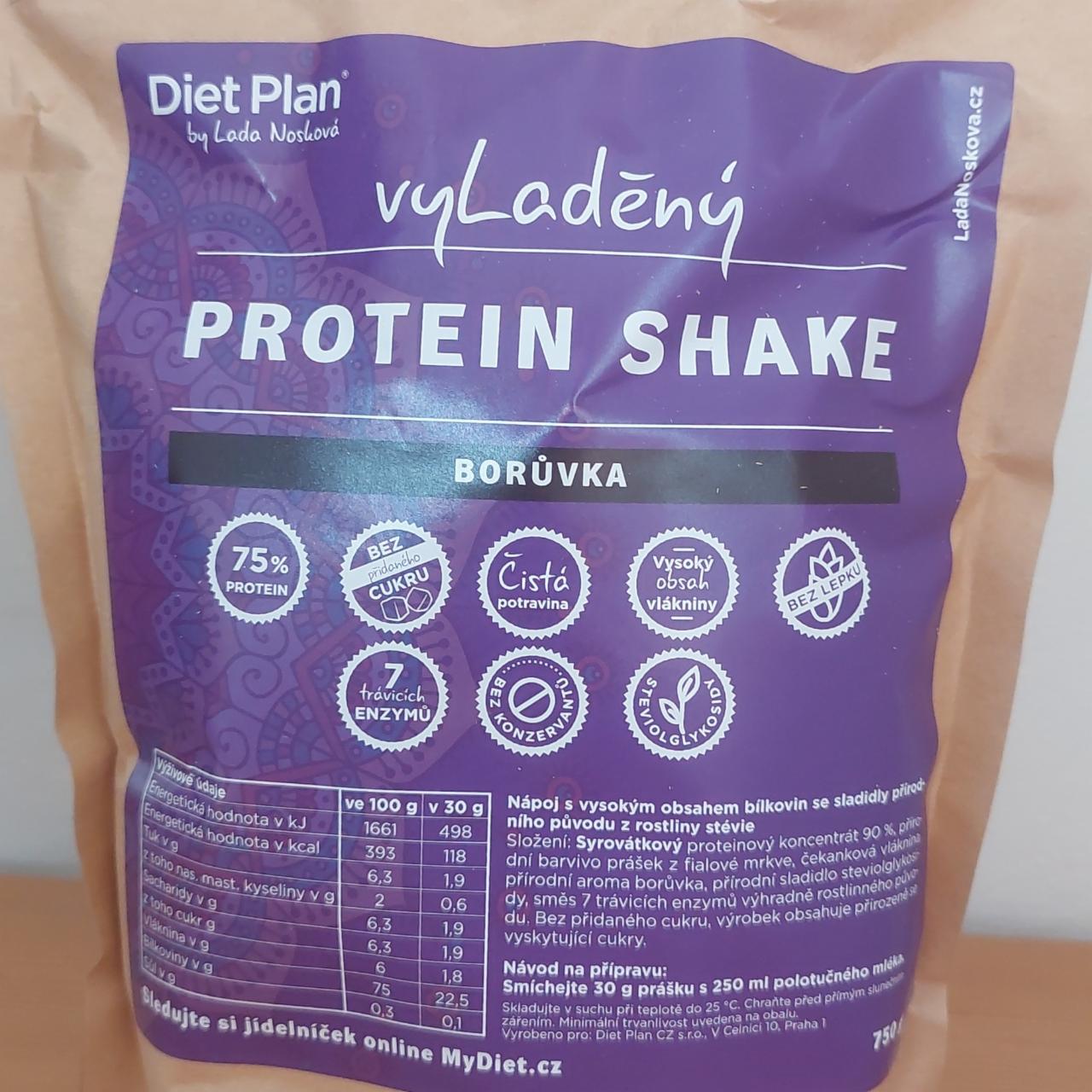 Fotografie - VyLaděný protein shake borůvka Diet Plan