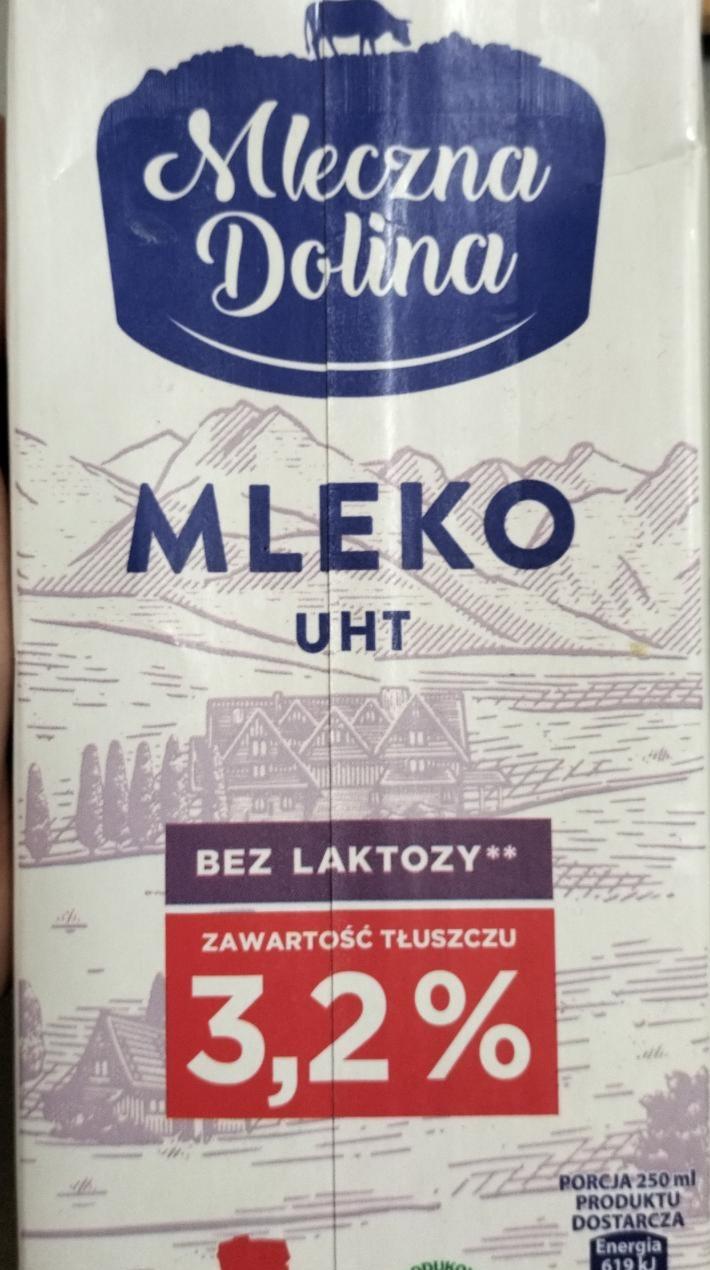 Fotografie - Mleko UHT Bez laktozy 3,2% Mleczna dolina