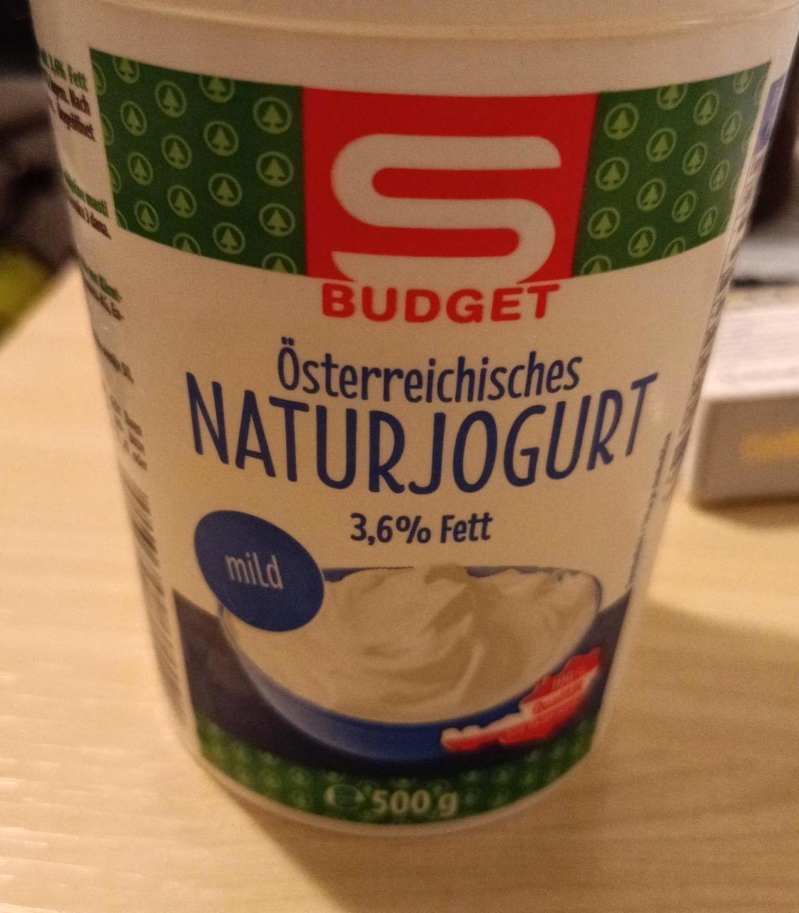 Fotografie - Österreichisches Naturjoghurt 3,6% Fett S Budget