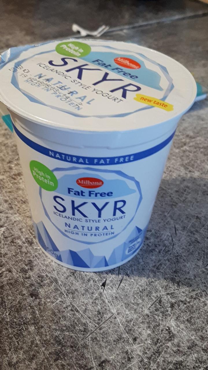 Fotografie - Skyr Fat free icelandic style yogurt Milbona