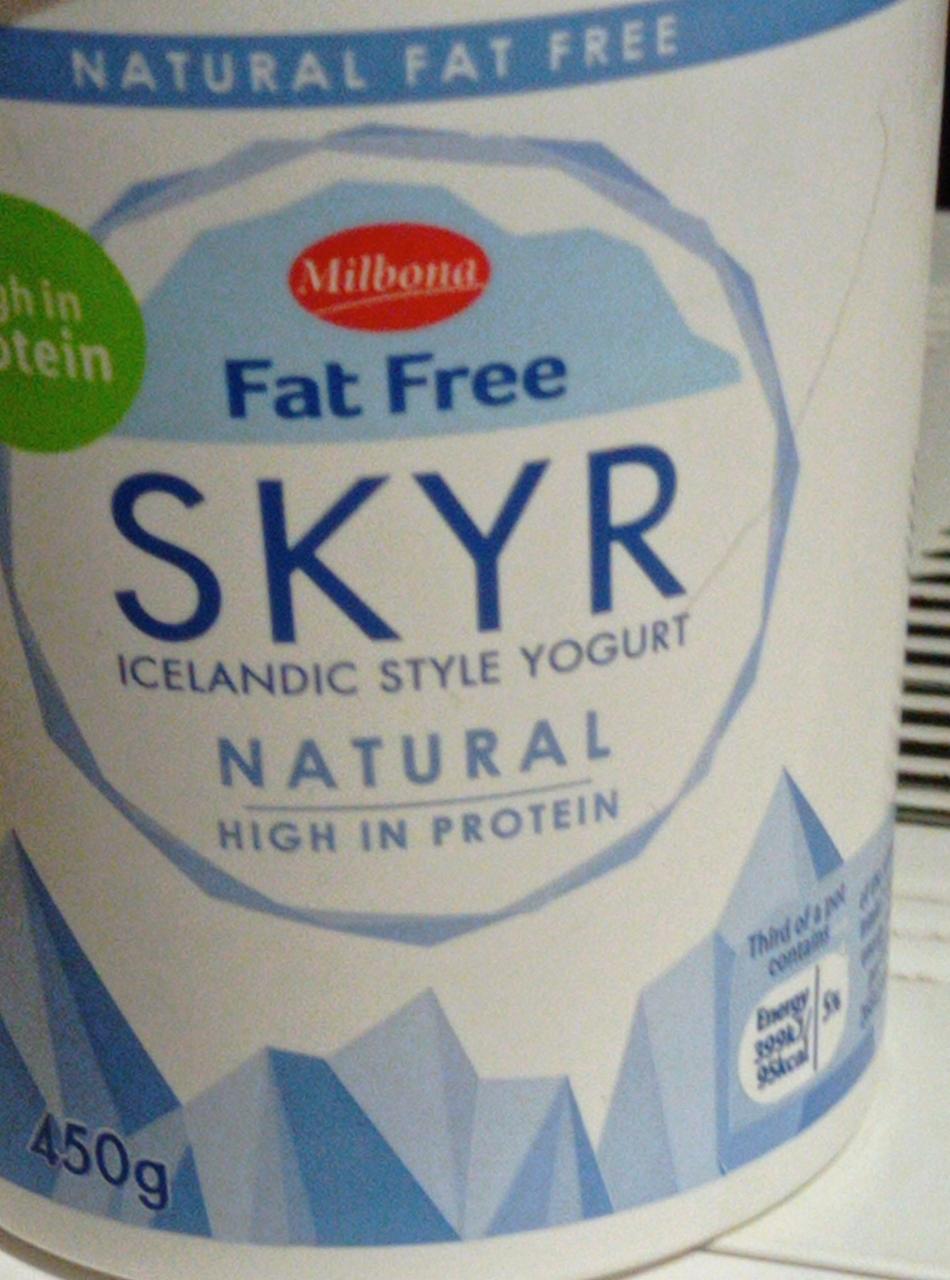 Fotografie - Skyr Fat free icelandic style yogurt Milbona