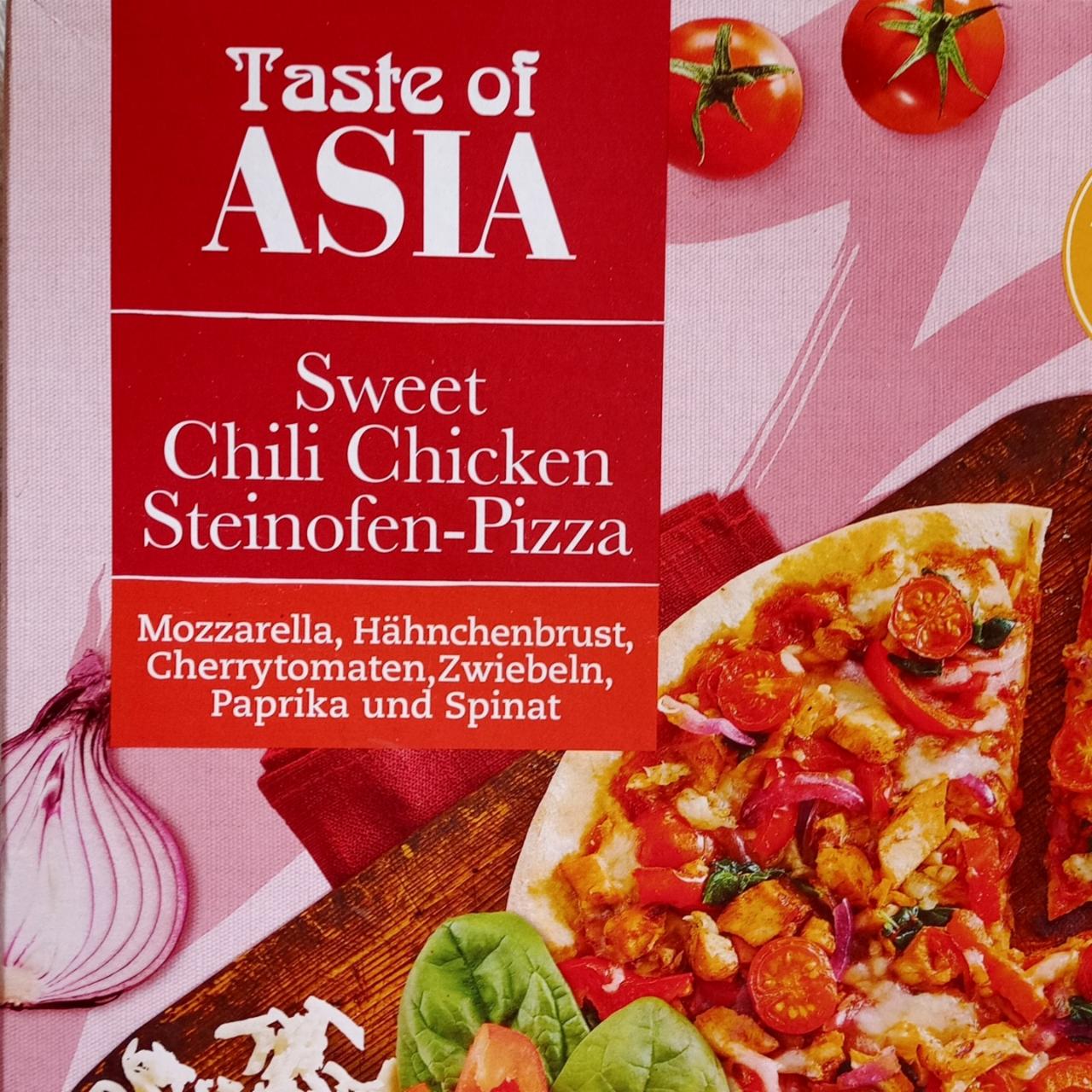 Fotografie - Sweet Chili Chicken Steinofen Pizza Taste of Asia