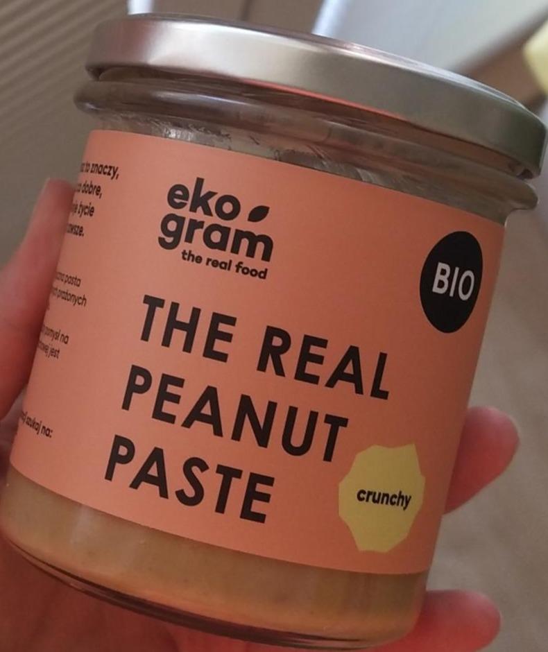 Fotografie - The real peanut paste crunchy Eko Gram
