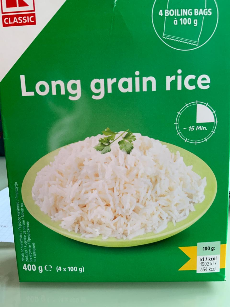 Fotografie - Long grain rice varné sáčky K-Classic