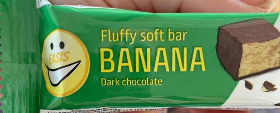 Fotografie - Fluffy soft bar Banana Dark chocolate Easis