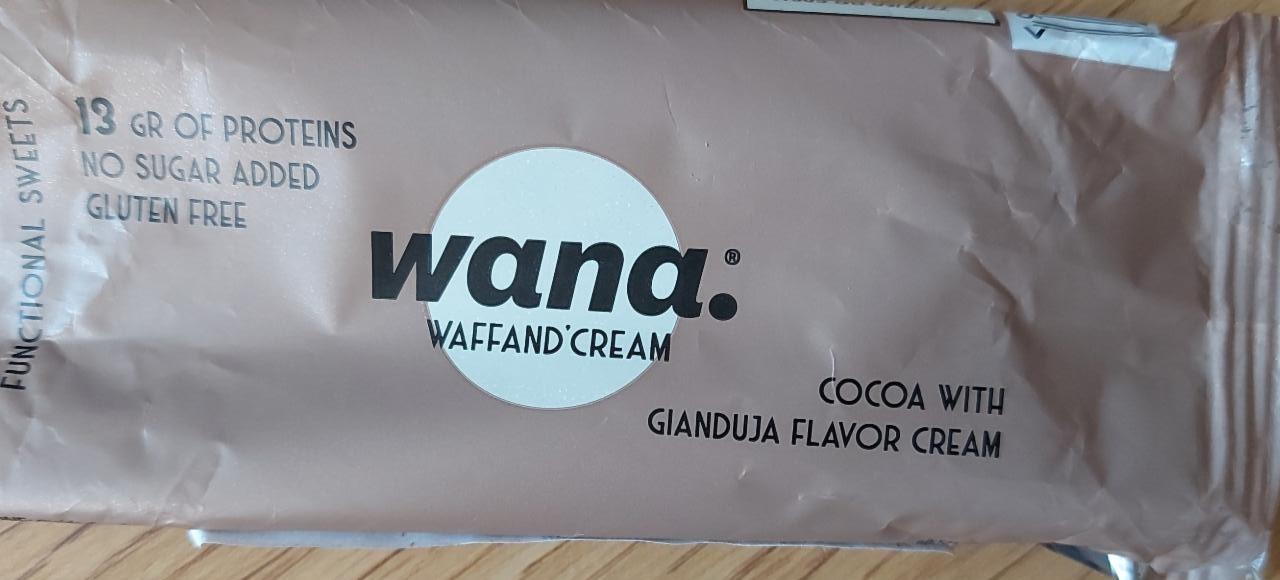 Fotografie - Waffand'Cream Cocoa with gianduja flavor cream Wana