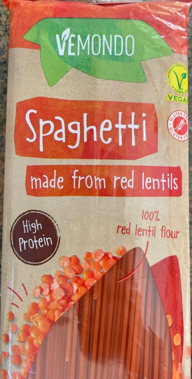 Fotografie - Spaghetti mado from red lentils Vemondo